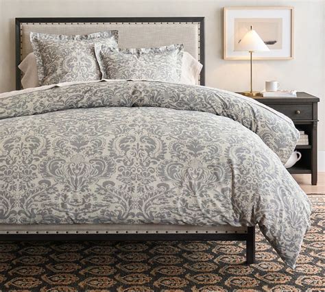 Stella Printed Damask Sham Pottery Barn