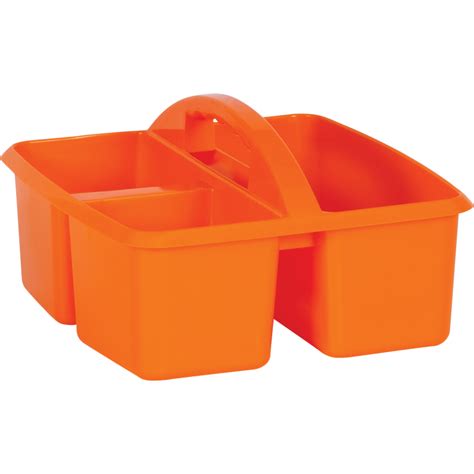 Orange Plastic Storage Caddies 6 Pack Tcr32254 Teacher Created