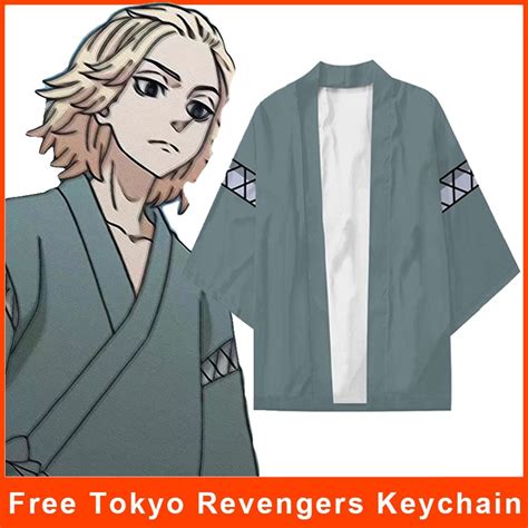 Anime Tokyo Revengers Mikey Sano Manjiro Cosplay Kimono Cardigan Robe