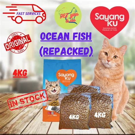 Ready Stock Sayangku Ocean Fish Cat Food Repack Kg Makanan Kucing