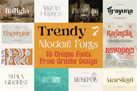 Trendy & Modern Fonts 7 - Dealjumbo