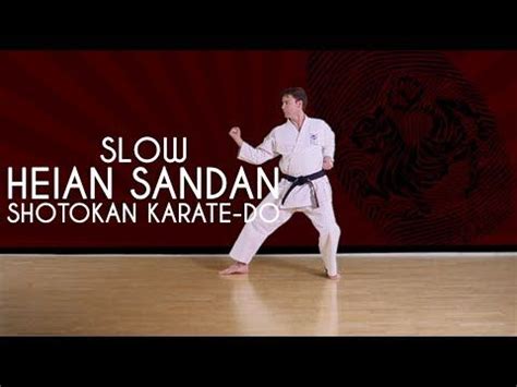 Heian Sandan - Slow version - YouTube | Shotokan karate, Shotokan ...