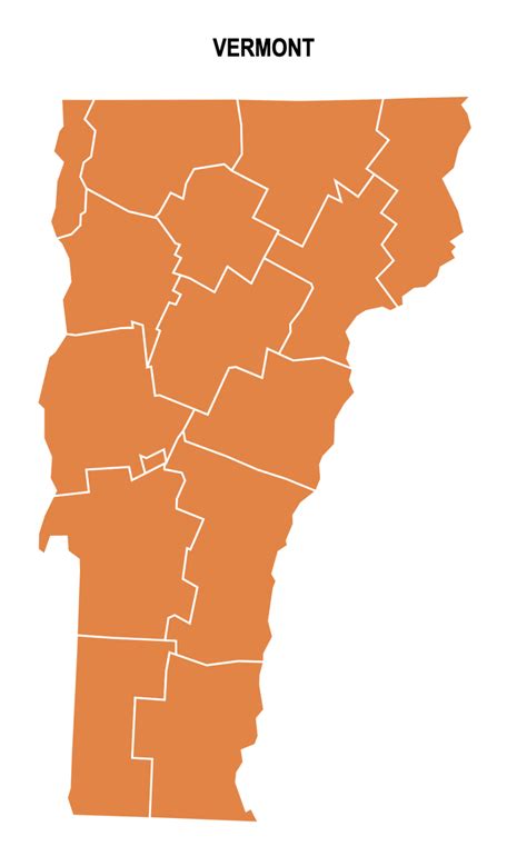 Vermont County Map Editable And Printable State County Maps