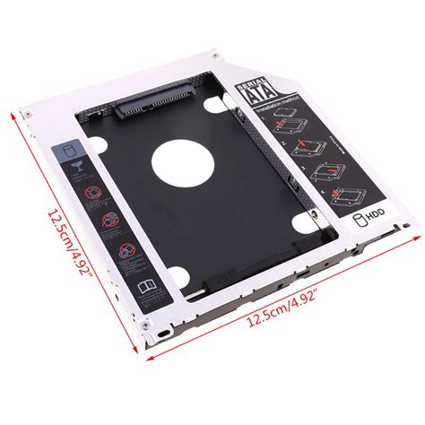 Second Hdd Caddy Sata 25 Hdd Ssd 95mm Enclosur Grandado