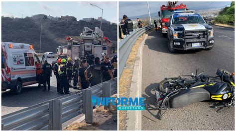 Motociclista cayó a barranco en el Boulevard de la Nación Informe