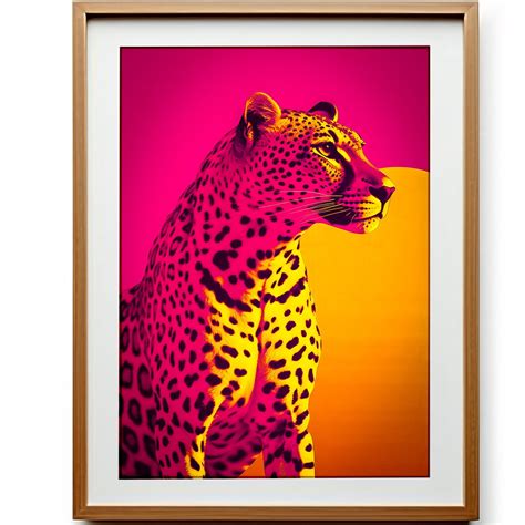 Hot Pink Leopard Cheetah Print Pink Leopard Art Print Boho Etsy