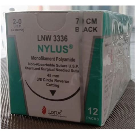 Straight Lotus LNW 3336 Sterilized Surgical Needled Suture At 1200