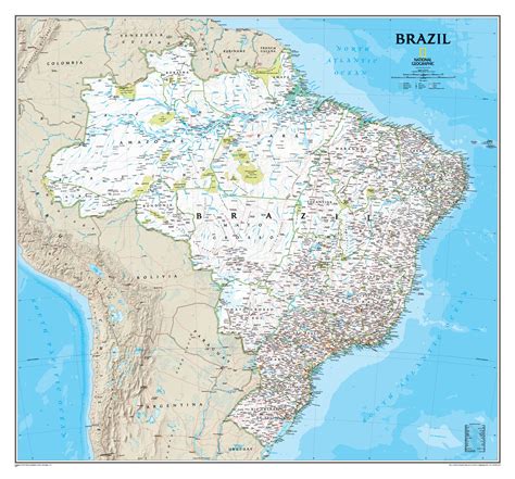 Brazil NGS, Buy Wall Map of Brazil - Mapworld
