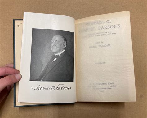 Biblio Memories Of Samuel Parsons Landscape Architect Of The