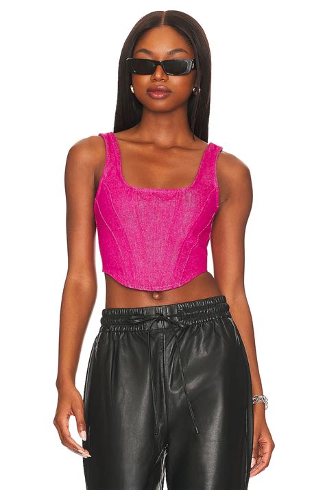 Superdown Mika Corset Top In Hot Pink REVOLVE