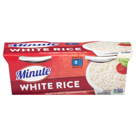 Save on Minute 60 Second White Rice Cups - 2 ct Order Online Delivery | MARTIN'S