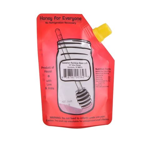 Custom Printed Laminated Beverage Doypack Stand Up Pouch With Spout