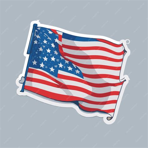 Premium Vector | USA flag cartoon vector