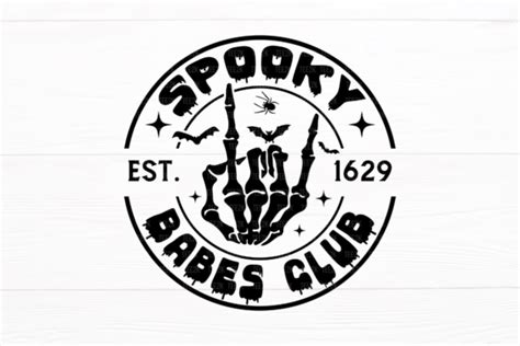 Spooky Babes Club Happy Halloween Graphic By Appearancecraft Creative