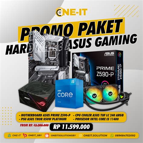 Promo Paket Hardware Asus Pc Gaming Component Toko Komputer Surabaya