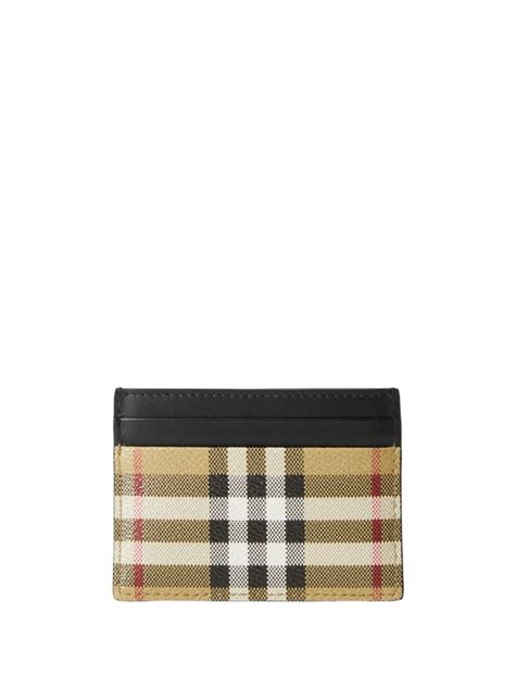 Burberry Kartenetui Mit Vintage Check Nude Farfetch De