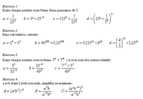 Bilan Puissances 2nde