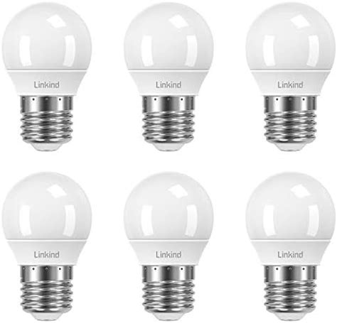 Linkind Dimmable Golf Ball Led Light Bulb E Edison Screw W G