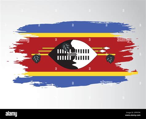 Kingdom Of Eswatini Flag Stock Vector Images Alamy