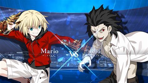 Melty Blood Type Lumina Powered Ciel Vs Red Arcueid And Mario Gallo