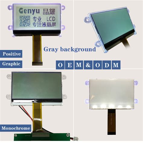 Factory Price Module 128x64 12864 Dot Matrix Custom Monochrome Fstn