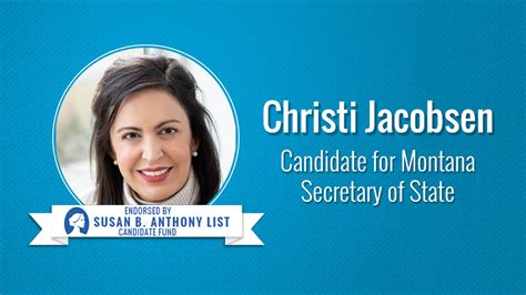 Sba Lists Candidate Fund Pac Endorses Christi Jacobsen For Mt