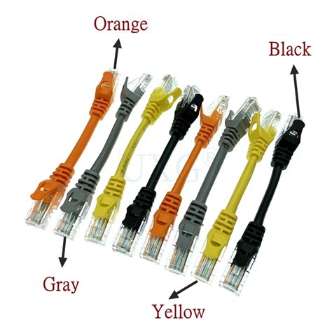 CAT5e 이더넷 UTP 네트워크 수 수 케이블 기가비트 패치 코드 RJ45 트위스트 페어 짧은 GigE Lan 0 1m