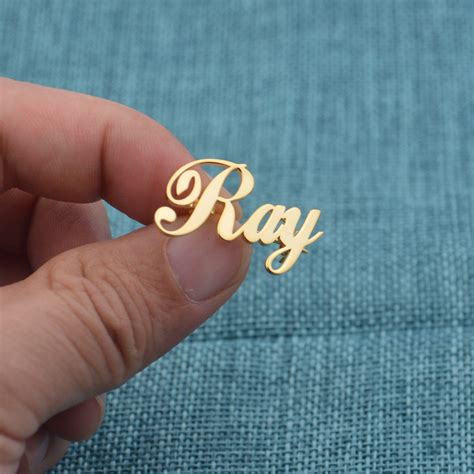 Name Pin Gold Name Brooch Personalized Wedding Ts Custom Handmade