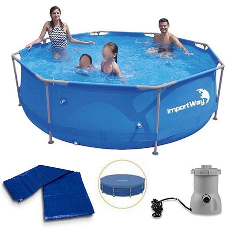 Kit Piscina Estruturada 5200 Litros Válvula Drenagem Filtro 110v