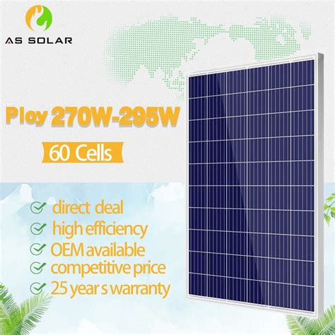 Risen Solar Panel Poly 290W 285W 280W 275W 270W 60 Full Cell Poly Solar