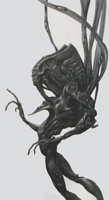 Alien Concept Art For INDEPENDENCE DAY 1996 By Patrick Tatopoulos