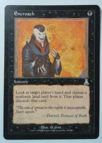 Encroach Uncommon Magic Mtg X Urza S Destiny Mp Ebay