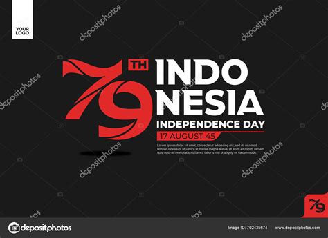 79th Indonesia Independence Day Logotype Stock Vector By ©restuartdesign 702435674