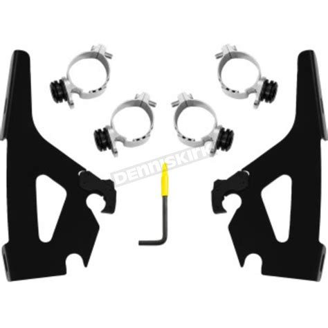 Memphis Shades Black Batwing Fairing Trigger Lock Mounting Kit