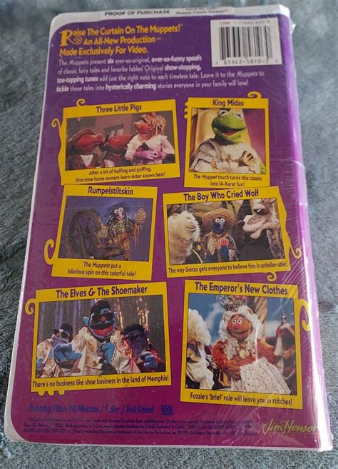 Muppet Classic Theater Sealed New 1994 Vhs Fairy Tales Fables Kermit