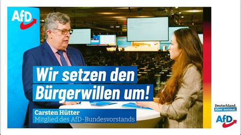 Carsten Hütter zur AfD Wahlkampagne Deutschland Aber normal YouTube