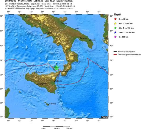 Scossa Di Terremoto Di Magnitudo Alle Alle Isole Eolie