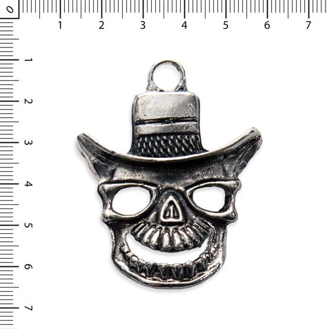 Dije Calavera C Sombrero Kaizen Bijoux