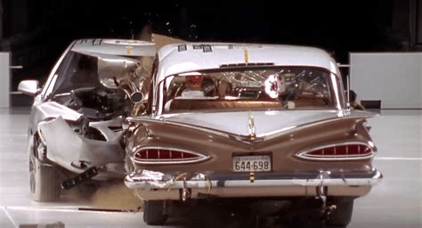 2009 Chevrolet Malibu Headbutts 1959 Chevy Bel Air In Iihs Crash Test