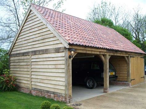 Oak Garages Fully Bespoke Oak Frame Timber Garages Oakley Framing