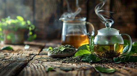 steaming tea pots image   stockcake