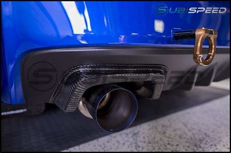 APR Carbon Fiber Rear Bumper Exhaust Finishers 2015 WRX 2015 STI