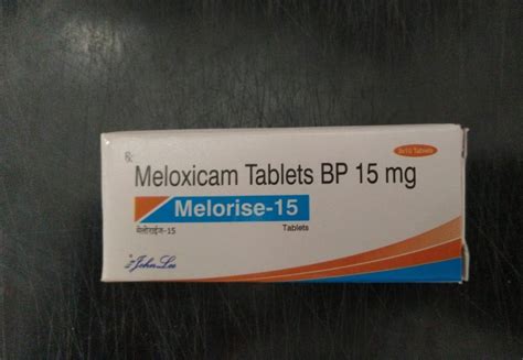 Meloxicam Tablets BP 15 Mg At Rs 50 Stripe Melorise 7 5 Tablet In