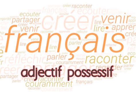 Adjectif Possessif Cours Et Exercices