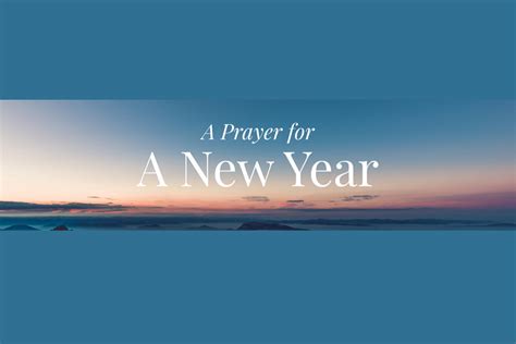 A Prayer for the New Year - Mission Hills United Church of Christ