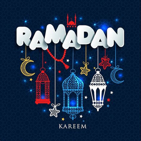 Premium Vector Ramadan Kareem Greting Illustration Of Ramadan