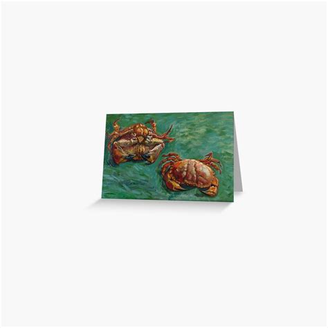 Vincent Van Gogh Two Crabs 1889 Greeting Card For Sale By Fineearth