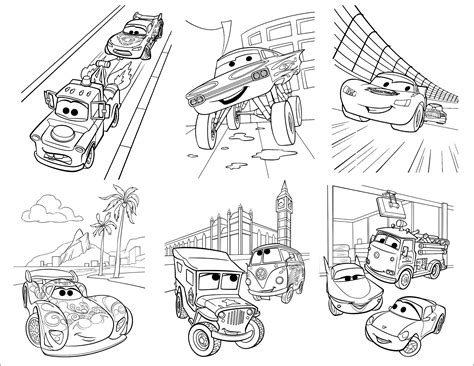 Pixar Cars Coloring Pages Printable