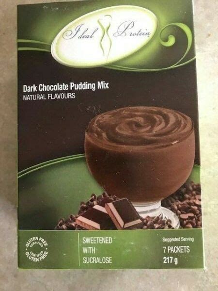 Ideal Protein Dark Chocolate Pudding Mix 7 Packets For Sale Online Ebay