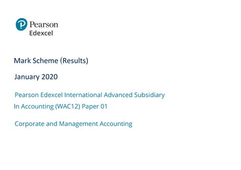 Jan Ial Wac Ms Answer Mark Scheme Results January